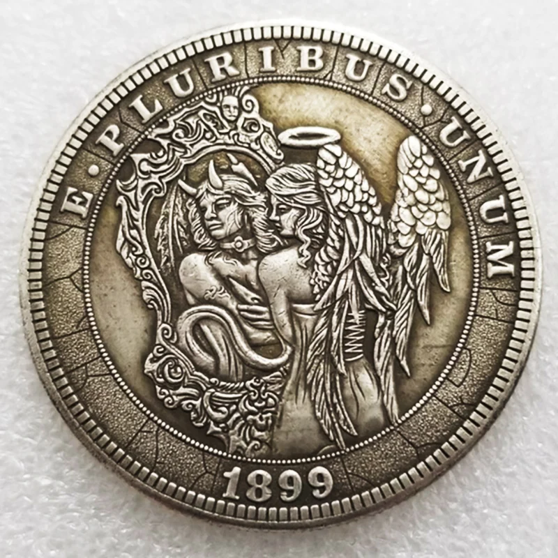 1899 Hobo Nickel Coins USA Morgan Dollar Angel Silver Coin Home Decor Coins Lucky Collectibles Christmas Gifts monedas
1899 Hobo Nickel Coins USA Morgan Dollar Angel Silver Coin Home Decor Coins Lucky Collectibles Christmas Gifts monedas
