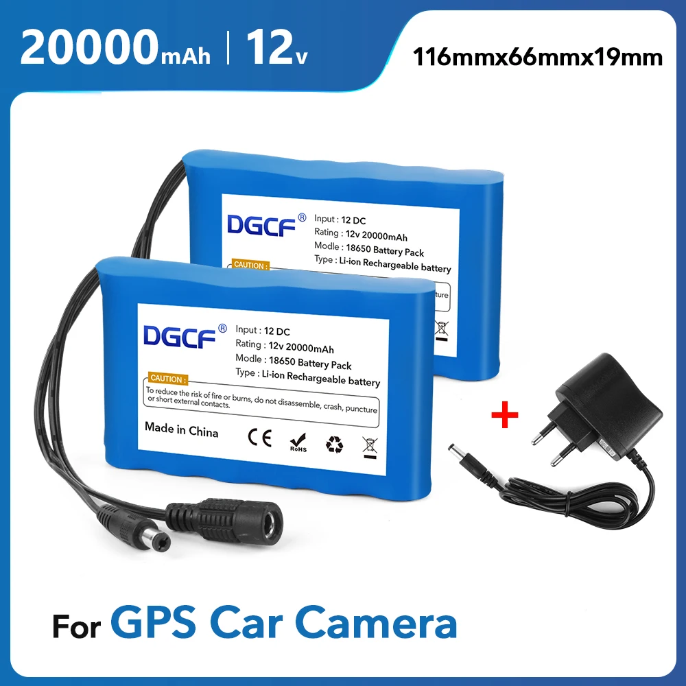 NEW Portable Super 12V 20000mah Battery Rechargeable Lithium Ion Battery Pack Capacity DC 12.6v 20Ah CCTV Cam Monitor + Charger
NEW Portable Super 12V 20000mah Battery Rechargeable Lithium Ion Battery Pack Capacity DC 12.6v 20Ah CCTV Cam Monitor + Charger