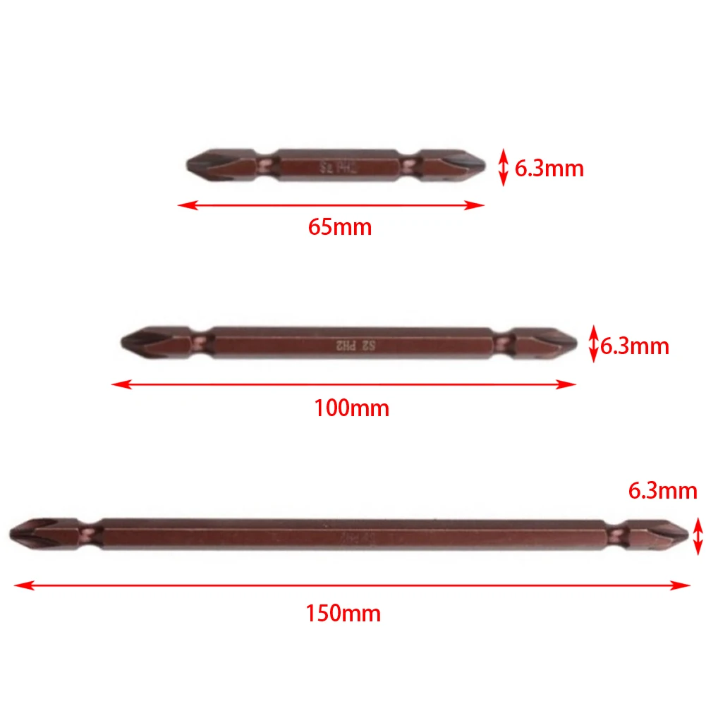 High Quality Screwdriver Bits Set 1/4 Inch 2pcs 6.35mm Hex Shank 65mm 100mm 150mm Alloy Steel For Electric Drill
High Quality Screwdriver Bits Set 1/4 Inch 2pcs 6.35mm Hex Shank 65mm 100mm 150mm Alloy Steel For Electric Drill