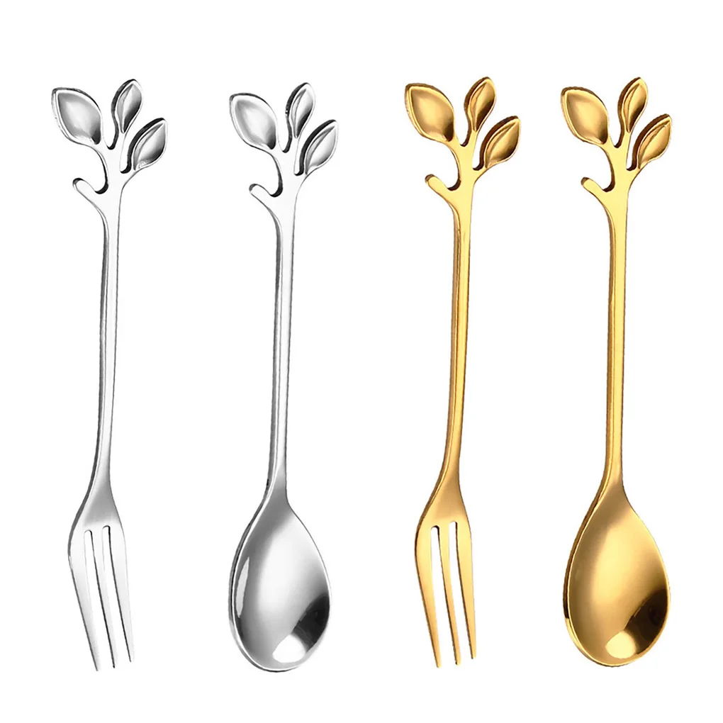 10pcs Stainless Steel Branch Leaves Shape Spoon Fork Coffee Stirring Tableware Restaurant Cafe Decoration Bar Kitchen Tools
10pcs Stainless Steel Branch Leaves Shape Spoon Fork Coffee Stirring Tableware Restaurant Cafe Decoration Bar Kitchen Tools