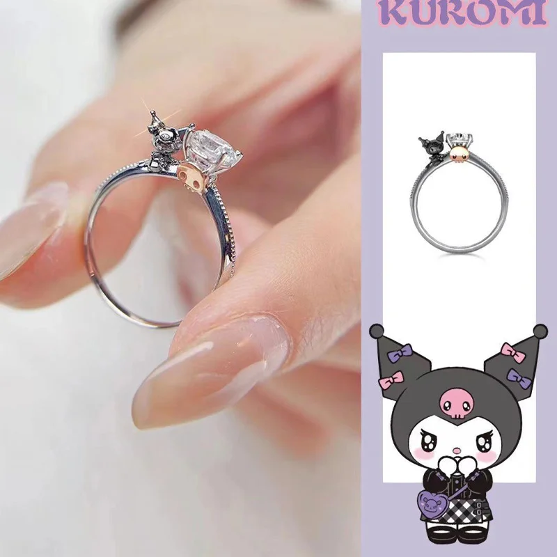 Кольцо Sanrio Kuromi с бриллиантами женское, регулируемое Ювелирное Украшение с милым темпераментом для девушек, Kawaii Kuromi Hello Kitty, подарок на Частны...
Кольцо Sanrio Kuromi с бриллиантами женское, регулируемое Ювелирное Украшение с милым темпераментом для девушек, Kawaii Kuromi Hello Kitty, подарок на Частны...