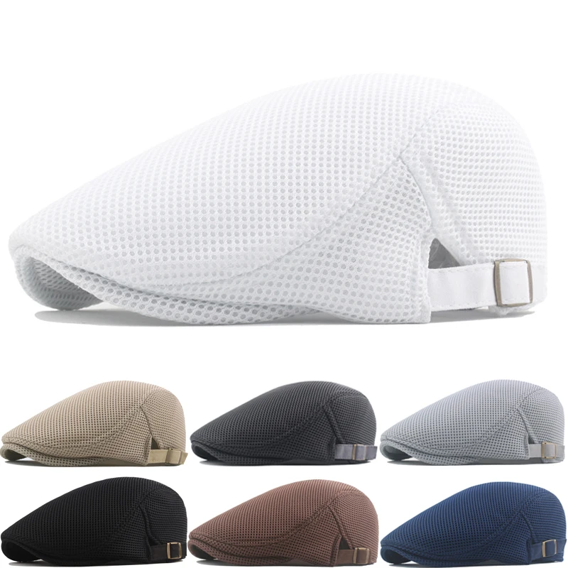 2023 New Summer Men's Hat Breathable Mesh Newsboy Cap Outdoor Gorro Hombre Boina Golf Hats Fashion Solid Flat Caps for Women
2023 New Summer Men's Hat Breathable Mesh Newsboy Cap Outdoor Gorro Hombre Boina Golf Hats Fashion Solid Flat Caps for Women