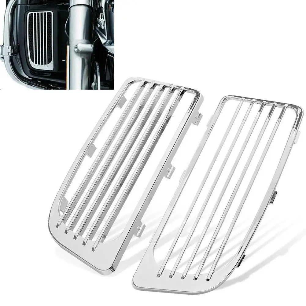 1 Pair Motorcycle Radiator Grill Front Water-Tank Electroplating Decorative Cover Vents Modified Parts For Touring Electra Glide
1 Pair Motorcycle Radiator Grill Front Water-Tank Electroplating Decorative Cover Vents Modified Parts For Touring Electra Glide