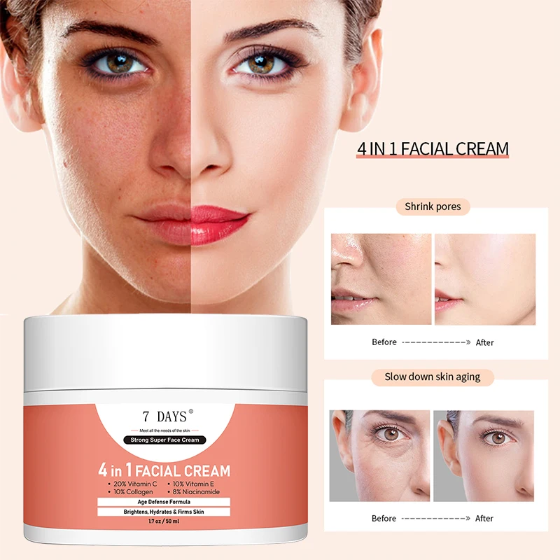 7Days collagen face cream skin care, anti-aging, anti wrinkle, whitening, moisturizing, shrinkage, hyaluronic acid, nicotinamide
7Days collagen face cream skin care, anti-aging, anti wrinkle, whitening, moisturizing, shrinkage, hyaluronic acid, nicotinamide