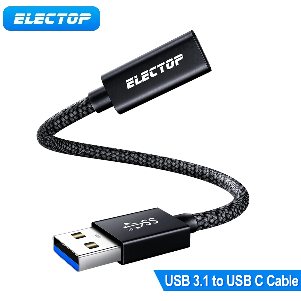 ELECTOP USB 3.1 Type-C Adapter USB C Female to USB-A GEN 2 Converter For For Laptop PC 10Gbps Data Transfer Power Charging Cable
ELECTOP USB 3.1 Type-C Adapter USB C Female to USB-A GEN 2 Converter For For Laptop PC 10Gbps Data Transfer Power Charging Cable