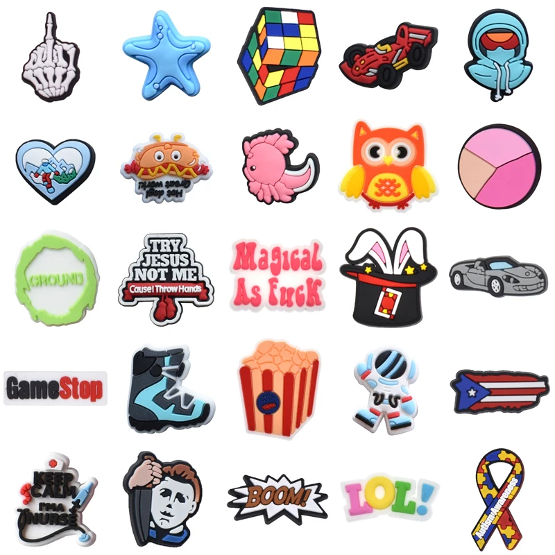 Wholesale Bulk Decorations for Crocs Shoes Accessories Kids Set Jeans Women Charm Men Para Pins Gifts Girl Packs Boy Shoe Charms
Wholesale Bulk Decorations for Crocs Shoes Accessories Kids Set Jeans Women Charm Men Para Pins Gifts Girl Packs Boy Shoe Charms