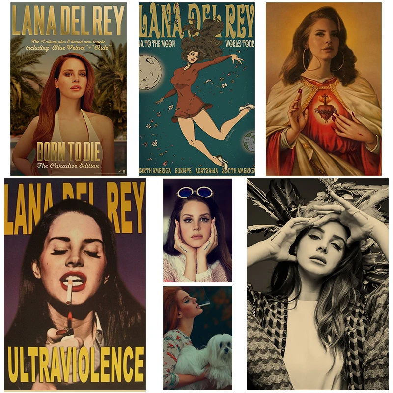 Vintage Lana Del Rey Singer Kraft Poster Premium Kraft Living Room Bar Diy Mural Decor Art Wall Sticker
Vintage Lana Del Rey Singer Kraft Poster Premium Kraft Living Room Bar Diy Mural Decor Art Wall Sticker