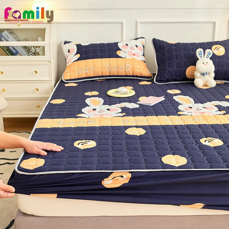 Soft Luxury Large Quilted Mattress Cover Fully Thicken Jacquard Fabric Cartoon Printed Mattress Protector Pad for Bed home decor
Soft Luxury Large Quilted Mattress Cover Fully Thicken Jacquard Fabric Cartoon Printed Mattress Protector Pad for Bed home decor