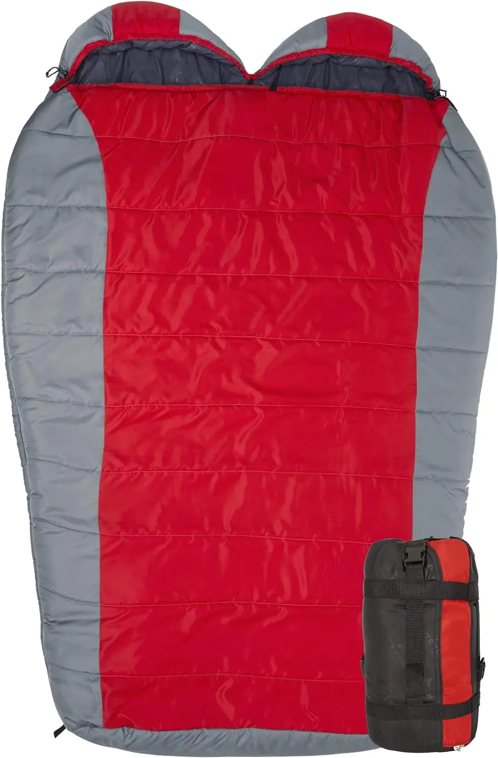 

Сверхлегкий Двойной спальный мешок; Легкий спальный мешок для пеших прогулок и кемпинга на открытом воздухе; Компрессионный мешок в комплекте;