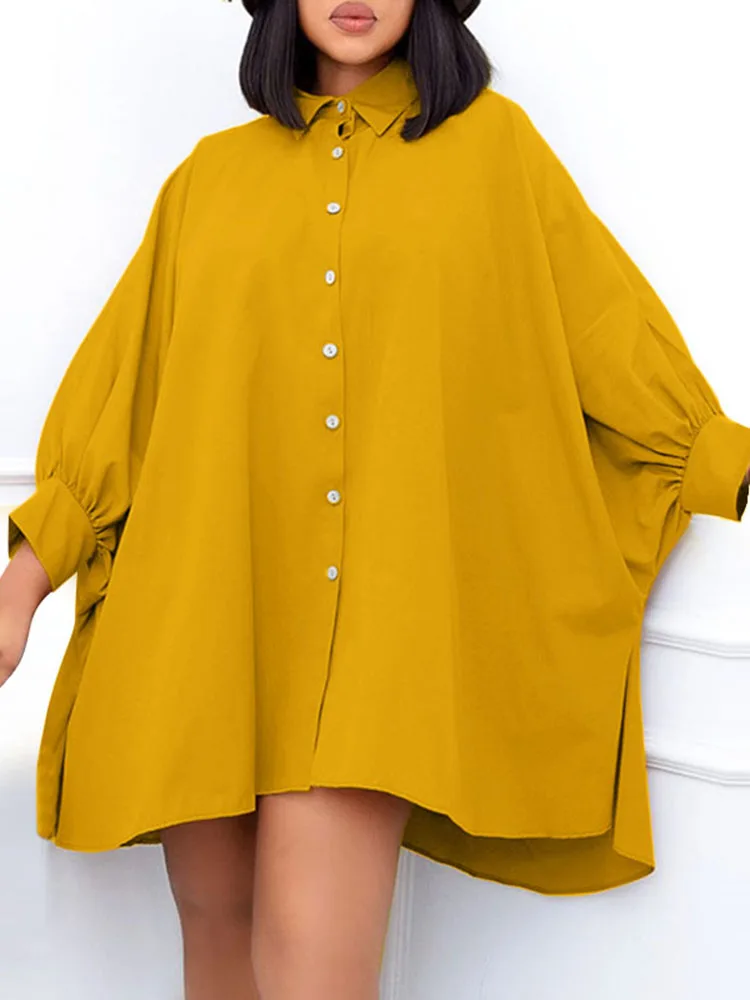 VONDA Vintage Female Long Sleeve Holiday Mini Robe Casual Lapel Button Evening Party Vestido 2022 Y2K Women Beach Dress Oversize
VONDA Vintage Female Long Sleeve Holiday Mini Robe Casual Lapel Button Evening Party Vestido 2022 Y2K Women Beach Dress Oversize