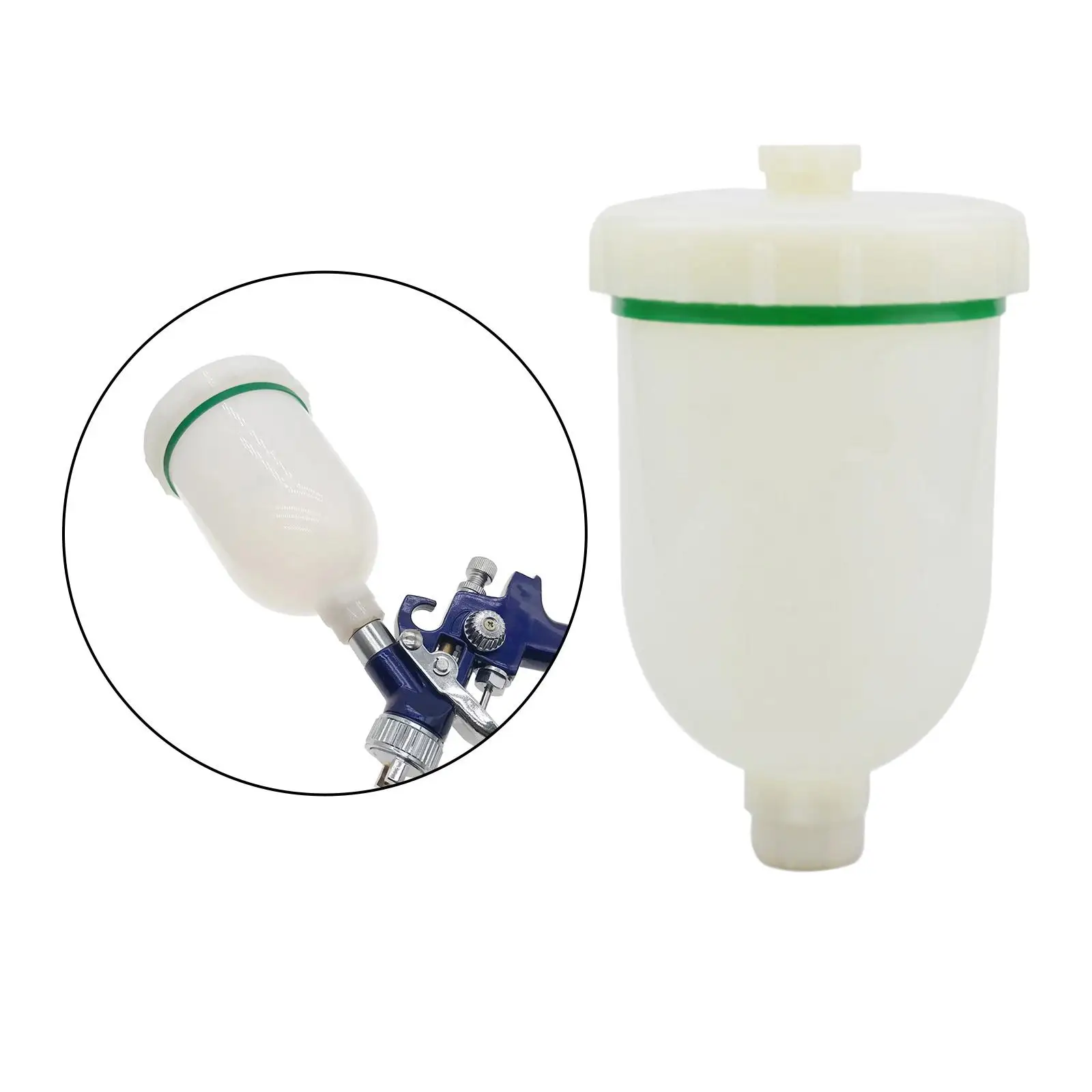 Plastic Spray Gun Pot Container 300ml Stainless Steel Air Texture Jet Connector Gravity Paint Female Thread for H2000 R100 Hvlp
Plastic Spray Gun Pot Container 300ml Stainless Steel Air Texture Jet Connector Gravity Paint Female Thread for H2000 R100 Hvlp