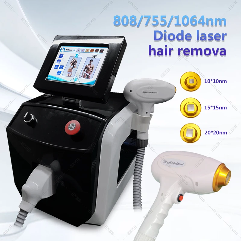 

Аппарат для удаления волос диодным лазером 2023 Вт, 2000, 755 нм, 3 длины волны, безболезненное перманентное удаление волос, новинка 808