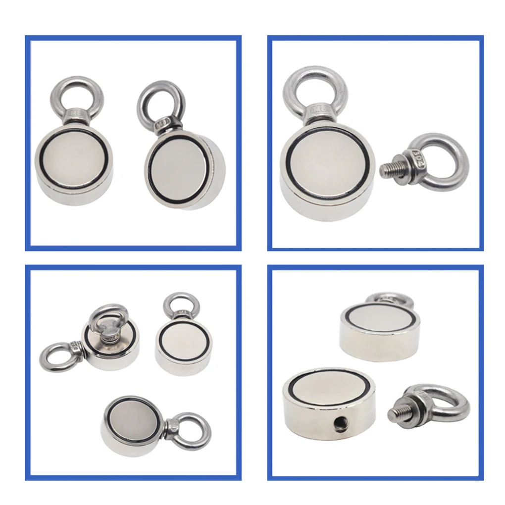 Double Sided Fishing Magnet Combined Pulling Force Super Strong Round Hook Deep Sea Fishing Tool 
Double Sided Fishing Magnet Combined Pulling Force Super Strong Round Hook Deep Sea Fishing Tool