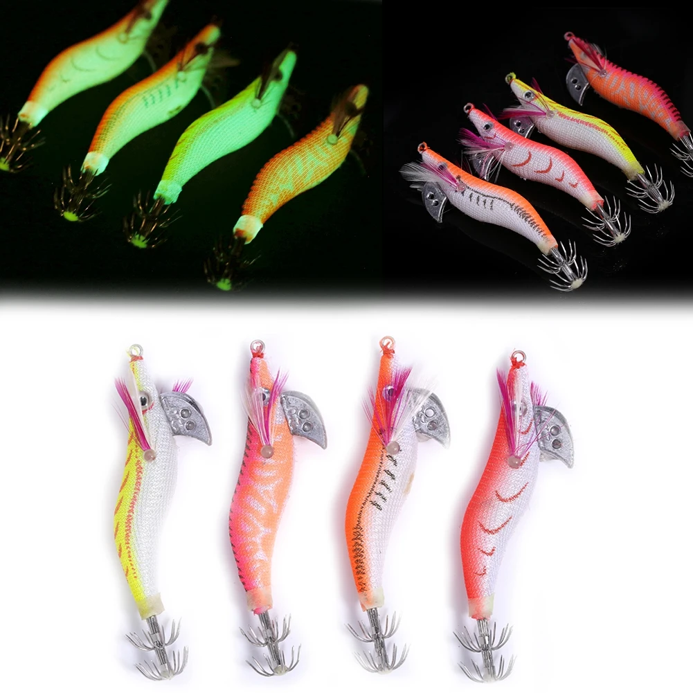 4Pcs Luminous Plastic Shrimp Bait Squid Shrimp Jig Jigging Lures Night Dawn Fishing
4Pcs Luminous Plastic Shrimp Bait Squid Shrimp Jig Jigging Lures Night Dawn Fishing
