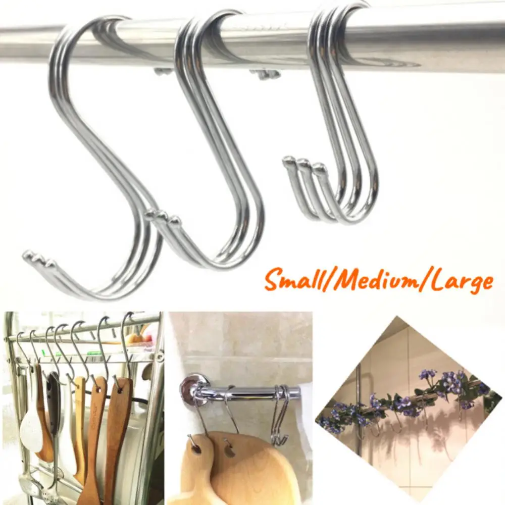 Stainless Steel Storage Hook Clothing Display Kitchen Utensil Closet Bag Holder Rustproof Kitchen Pot Round Tube Hook S Hooks
Stainless Steel Storage Hook Clothing Display Kitchen Utensil Closet Bag Holder Rustproof Kitchen Pot Round Tube Hook S Hooks