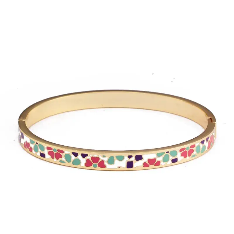 Classic Craftsmanship Gold Plated Cuff Sporty Bangles Luxury Enamel Women Girls Party Wedding Charm Bangles Ol Jewelry 
Classic Craftsmanship Gold Plated Cuff Sporty Bangles Luxury Enamel Women Girls Party Wedding Charm Bangles Ol Jewelry