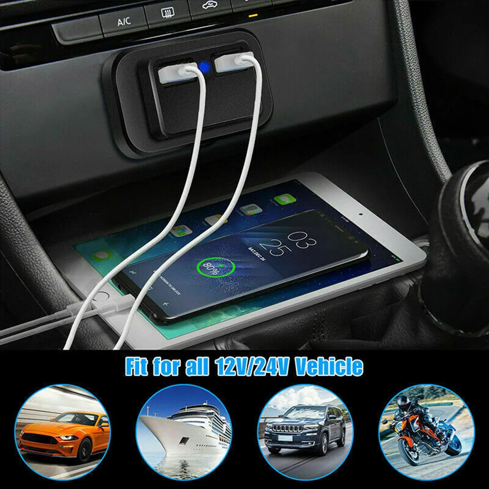 Прочная Высококачественная новая практичная Автомобильная портативная розетка 1 шт. 12 В зарядное устройство с двумя USB-портами
Прочная Высококачественная новая практичная Автомобильная портативная розетка 1 шт. 12 В зарядное устройство с двумя USB-портами