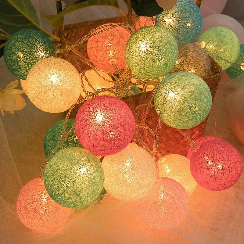 20 LED Garland String Lights Christmas Wedding Party Fairy Lighting Strings Bedroom Outdoor Decorations Cotton Ball Lights 2.2M
20 LED Garland String Lights Christmas Wedding Party Fairy Lighting Strings Bedroom Outdoor Decorations Cotton Ball Lights 2.2M