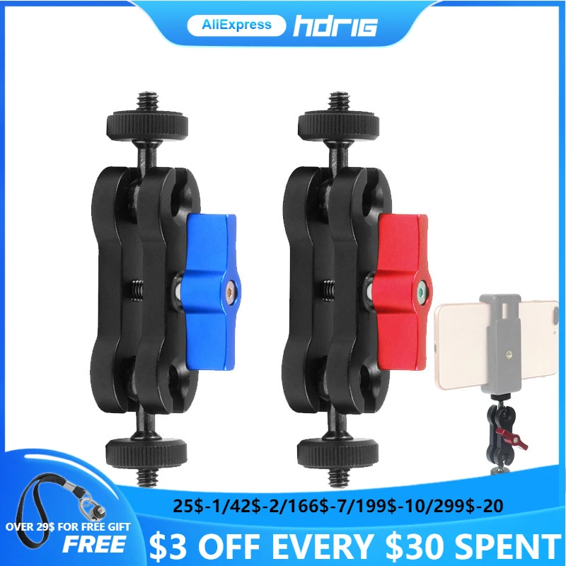 HDRIG 1/4" Screw Mobs Hand Double Ball Head SLR Camera Magic Arm Gimbal Bracket Monitor Bracket Strange Hand Hot Shoe Ball Head
HDRIG 1/4" Screw Mobs Hand Double Ball Head SLR Camera Magic Arm Gimbal Bracket Monitor Bracket Strange Hand Hot Shoe Ball Head