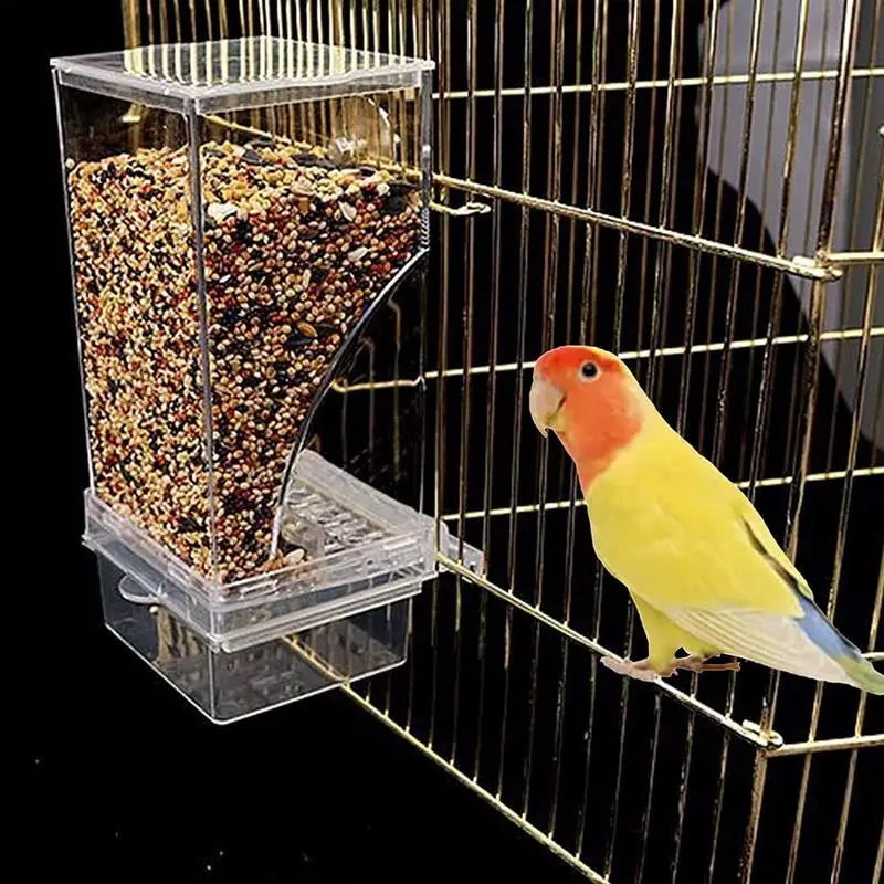 Acrylic No Mess Bird Feeders Automatic Parrot Feeder Drinker Food Container For Perch Budgerigar Parakeets Bird Cage Accessories
Acrylic No Mess Bird Feeders Automatic Parrot Feeder Drinker Food Container For Perch Budgerigar Parakeets Bird Cage Accessories