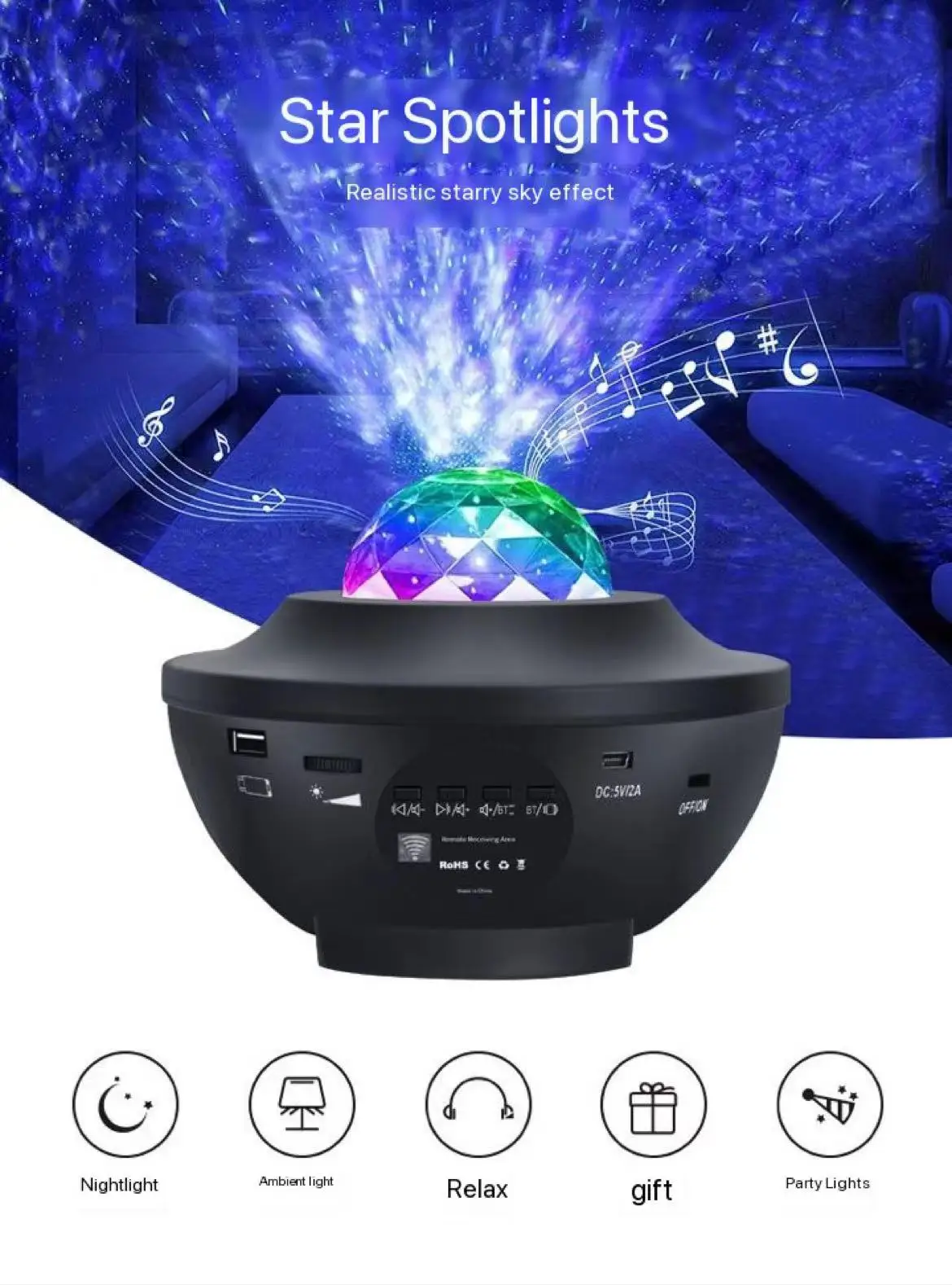 LED Star Galaxy Projector Starry Sky Night Light Built in Bluetooth Speaker Home Bedroom Decoration Kids Gift Lamp
LED Star Galaxy Projector Starry Sky Night Light Built in Bluetooth Speaker Home Bedroom Decoration Kids Gift Lamp