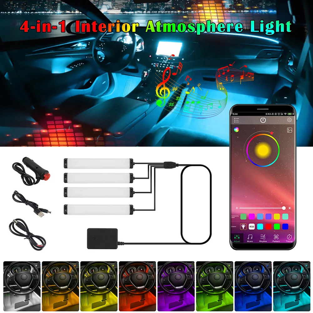 LED Car Ambient Foot Light Strip Universal USB/12V Wireless APP Control Music Sync Car Light Auto Decorative Interior Light
LED Car Ambient Foot Light Strip Universal USB/12V Wireless APP Control Music Sync Car Light Auto Decorative Interior Light