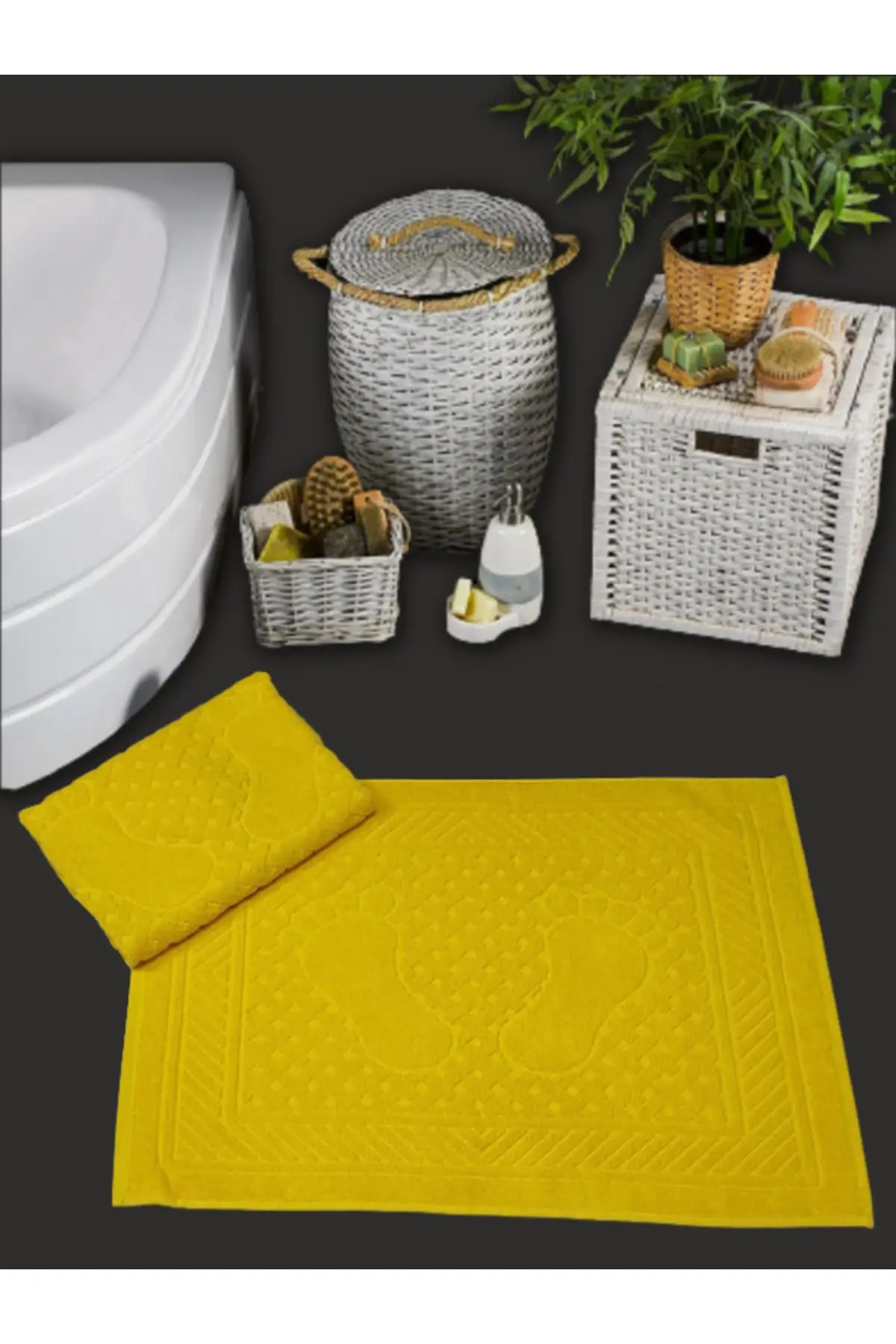 Clasic Bath Mat Foot Towel 2 50x70 462gr. 100% Cotton Cotton Yellow Textile Home & Furniture
Clasic Bath Mat Foot Towel 2 50x70 462gr. 100% Cotton Cotton Yellow Textile Home & Furniture