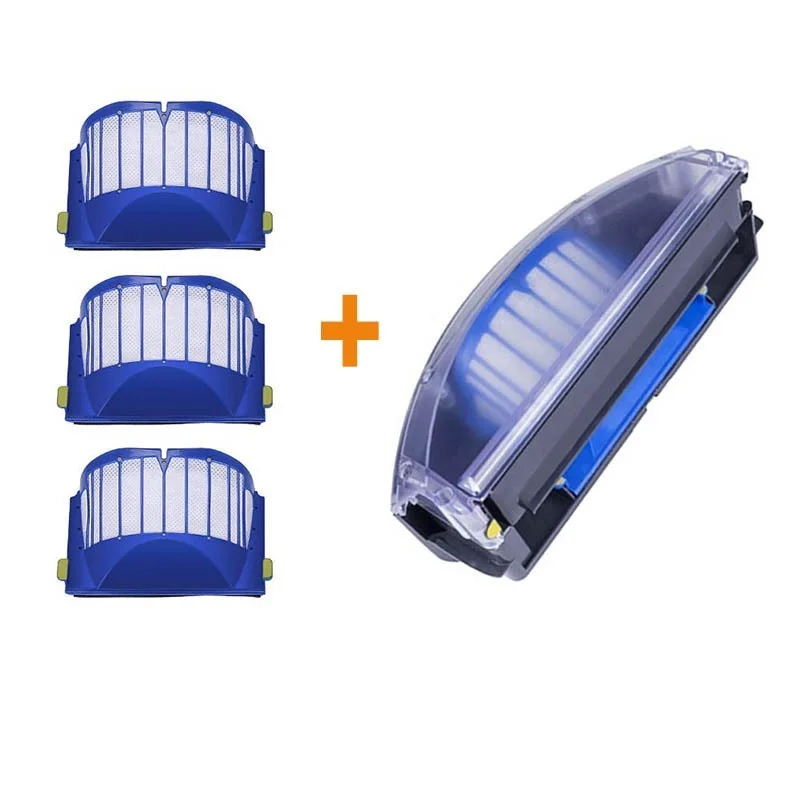 Dust Bin Filter Compatible with iRobot Roomba 500 600 Series with 4*filter replacement Parts vacuum dust bin spare parts kit
Dust Bin Filter Compatible with iRobot Roomba 500 600 Series with 4*filter replacement Parts vacuum dust bin spare parts kit