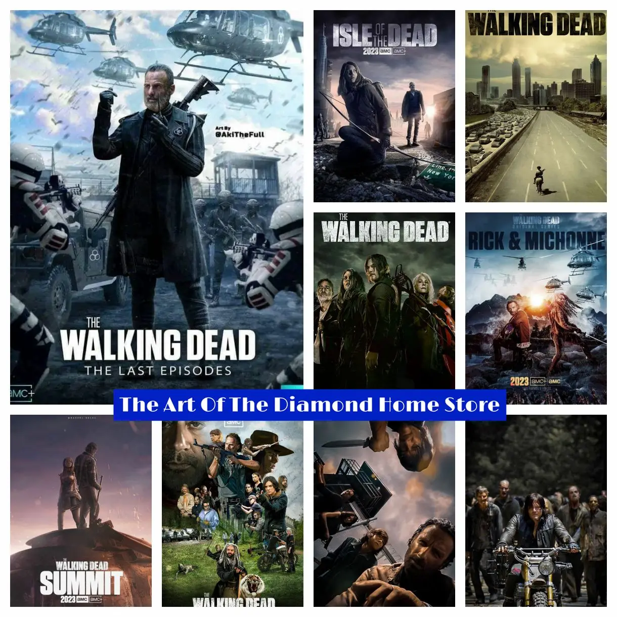 DIY Classical Zombie TV The Walking Dead Diamond Painting Daryl And Rick Horror Skeleton Poster Cross Stitch Handwork Wall Decor
DIY Classical Zombie TV The Walking Dead Diamond Painting Daryl And Rick Horror Skeleton Poster Cross Stitch Handwork Wall Decor