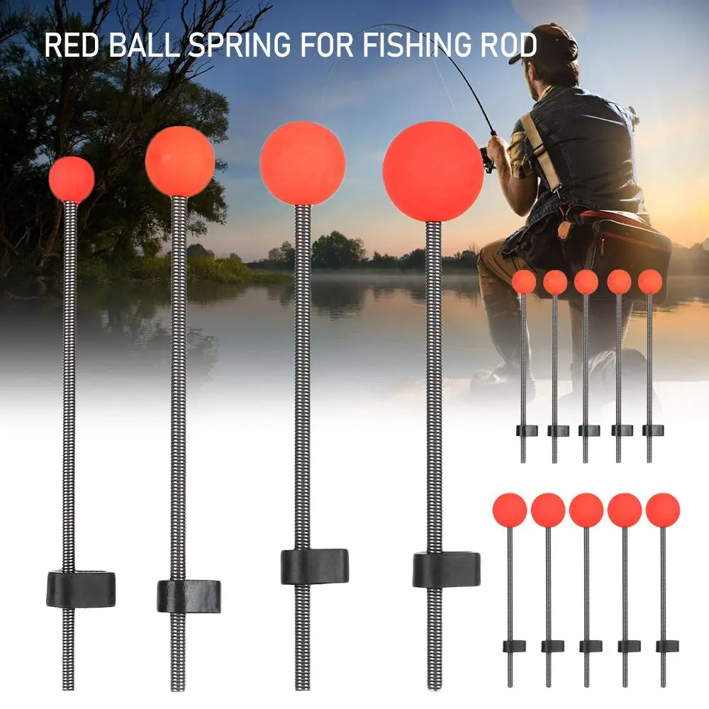 5PCS Portable Fishing Red Ball Spring Outdoor Winter Ice Fishing Rod Tools Fishing Tackle Accessories Equipment 8cm/10cm 
5PCS Portable Fishing Red Ball Spring Outdoor Winter Ice Fishing Rod Tools Fishing Tackle Accessories Equipment 8cm/10cm