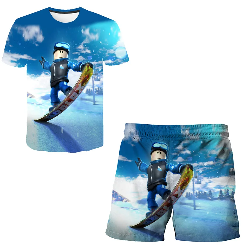 Children Clothing Kids Boy And Girl Robloxing Clothes Set 2PCS Summer Casual 3D Sweatshirt Fashion Pant Suit Cartoon Tees Shorts
Children Clothing Kids Boy And Girl Robloxing Clothes Set 2PCS Summer Casual 3D Sweatshirt Fashion Pant Suit Cartoon Tees Shorts