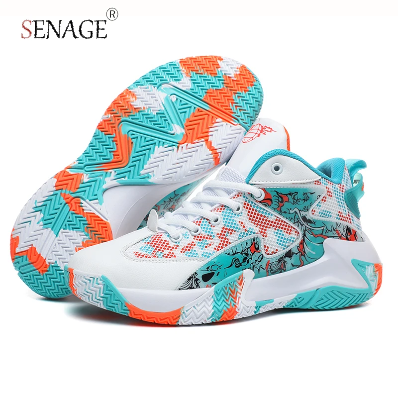 SENAGE Quality Men Basketball Shoes Women Outdoor Breathable Comfortable Basketball Sports Shoes Unisex Training Sneakers
SENAGE Quality Men Basketball Shoes Women Outdoor Breathable Comfortable Basketball Sports Shoes Unisex Training Sneakers