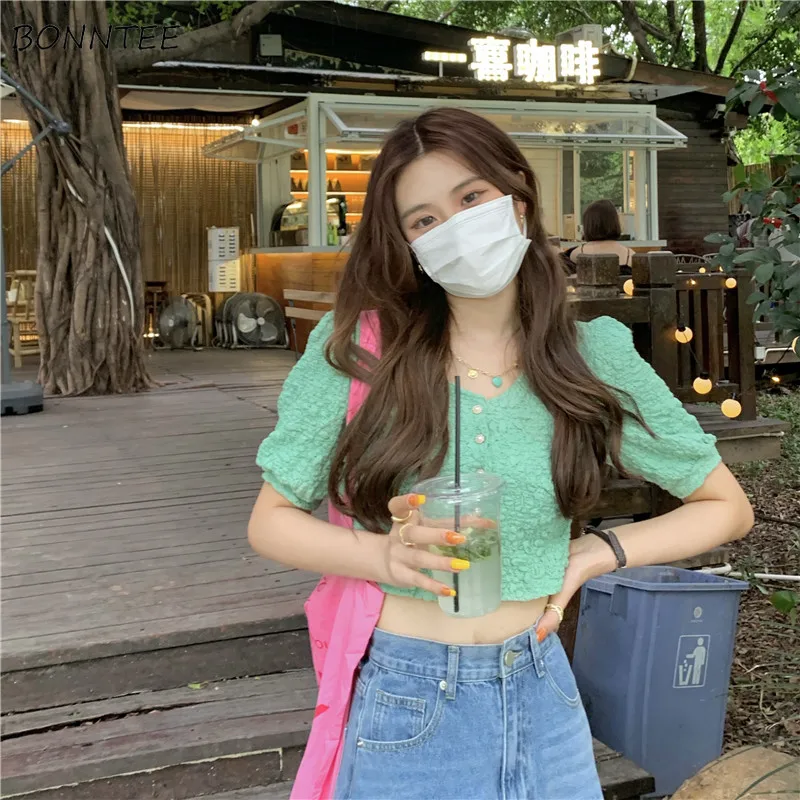 Puff Sleeve Shirts Women Summer Beach Style Fashion Casual V-Neck Sexy Ins Korean Style Thin Cozy Simple Solid Lively Vacation
Puff Sleeve Shirts Women Summer Beach Style Fashion Casual V-Neck Sexy Ins Korean Style Thin Cozy Simple Solid Lively Vacation