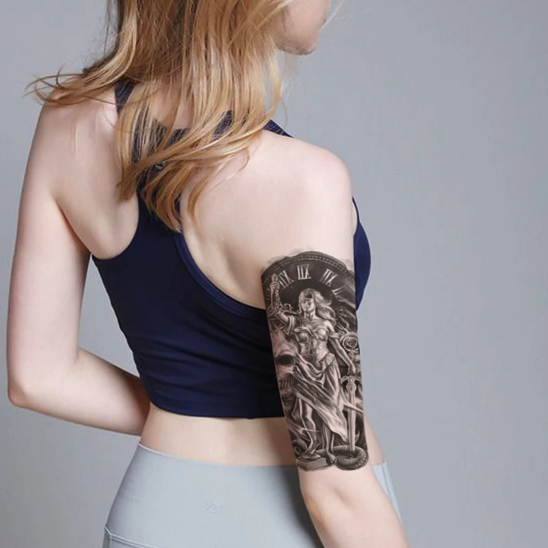 Balance Sword Snake Black Ancient Greece Women Men Arm Tattoos Stickers Fake Waterproof Skull Rose Tattoo Tempaorary Body Tatto 
Balance Sword Snake Black Ancient Greece Women Men Arm Tattoos Stickers Fake Waterproof Skull Rose Tattoo Tempaorary Body Tatto