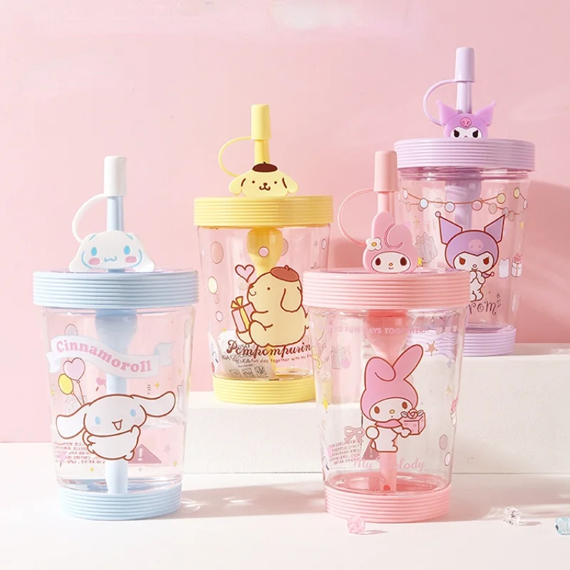 Sanrio Hello Kitty Kids Water Bottle Kuromi My Melody Cinnamoroll Drinkware Colorful Straw Cup Cartoon Cute Water Cup
Sanrio Hello Kitty Kids Water Bottle Kuromi My Melody Cinnamoroll Drinkware Colorful Straw Cup Cartoon Cute Water Cup