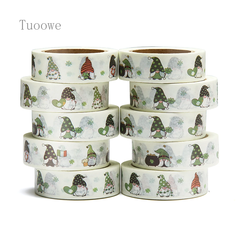 NEW 10pcs/Lot 15mm x 10m Gnomes st patrick s Day Cartoon Washi Tape Scrapbook Masking Adhesive Washi Tape Stationery
NEW 10pcs/Lot 15mm x 10m Gnomes st patrick s Day Cartoon Washi Tape Scrapbook Masking Adhesive Washi Tape Stationery