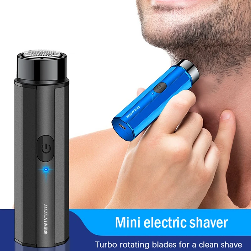 

Мини-электробритва для мужчин, портативная электрическая бритва, нож для бороды, зарядка через USB, мужские бритвы, бритва для лица и тела, бритвенный станок