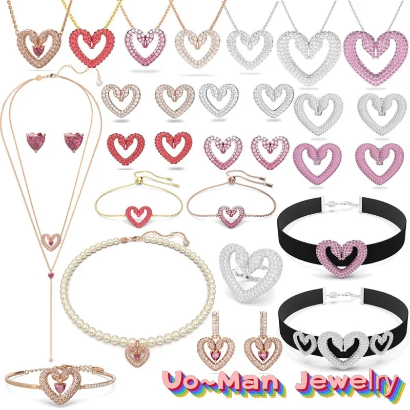 Original SwaUna Christmas Decoration 2023 Fashion Jewelry Set Crystal Heart Women's Necklace Earrings Bracelet High Quality
Original SwaUna Christmas Decoration 2023 Fashion Jewelry Set Crystal Heart Women's Necklace Earrings Bracelet High Quality