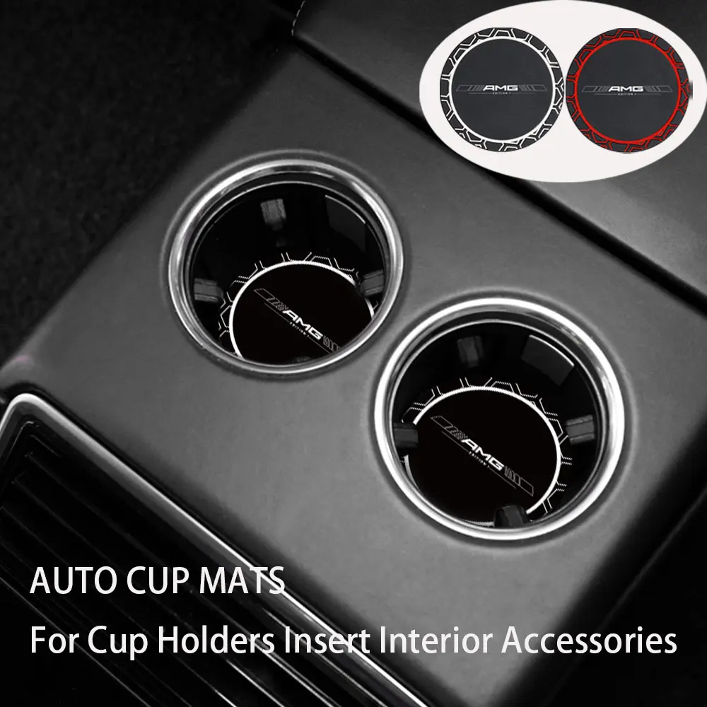2pcs For Mercedes Benz AMG Car Coaster Water Cup Bottle Holder Anti-slip Pad Mat Interior Decoration Car Styling Accessories 
2pcs For Mercedes Benz AMG Car Coaster Water Cup Bottle Holder Anti-slip Pad Mat Interior Decoration Car Styling Accessories