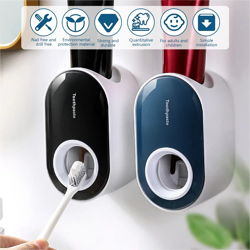 Automatic Toothpaste Without Holder Dispenser Toothpaste SqueezerDust-proof Mount Wall Punching Accessories Set Bathroom Stand
Automatic Toothpaste Without Holder Dispenser Toothpaste SqueezerDust-proof Mount Wall Punching Accessories Set Bathroom Stand