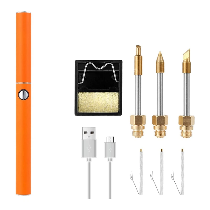 Soldering Iron Kit, Cordless Rapid Heating Electric Soldering Kit Iron Tips,For Circuit Board Computer Electronic Repair
Soldering Iron Kit, Cordless Rapid Heating Electric Soldering Kit Iron Tips,For Circuit Board Computer Electronic Repair