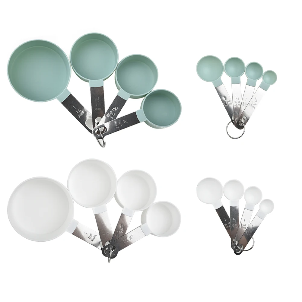 8Pcs Measuring Cups And Spoons Kitchen Measuring Tools PP Baking Accessories Stainless Steel Handle Kitchen Gadgets
8Pcs Measuring Cups And Spoons Kitchen Measuring Tools PP Baking Accessories Stainless Steel Handle Kitchen Gadgets