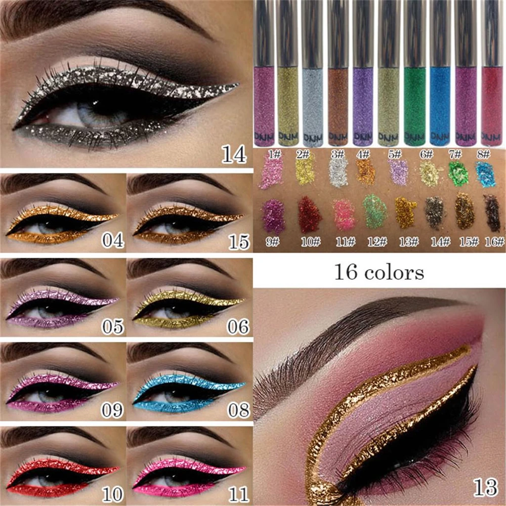 DNM 16 Color Glitter Liquid Eyeliner Pearlescent Sequins Bright Eye Shadow Shiny Long Lasting Waterproof Eyeshadow Makeup TSLM1
DNM 16 Color Glitter Liquid Eyeliner Pearlescent Sequins Bright Eye Shadow Shiny Long Lasting Waterproof Eyeshadow Makeup TSLM1