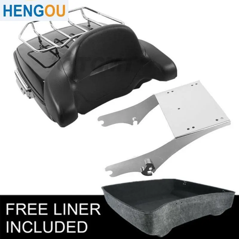 Motorcycle 10.7" Chopped Trunk Backrest Top Rack Mount For Harley Tour Pack Touring Road King Electra Glide Road Glide 1997-2008
Motorcycle 10.7" Chopped Trunk Backrest Top Rack Mount For Harley Tour Pack Touring Road King Electra Glide Road Glide 1997-2008