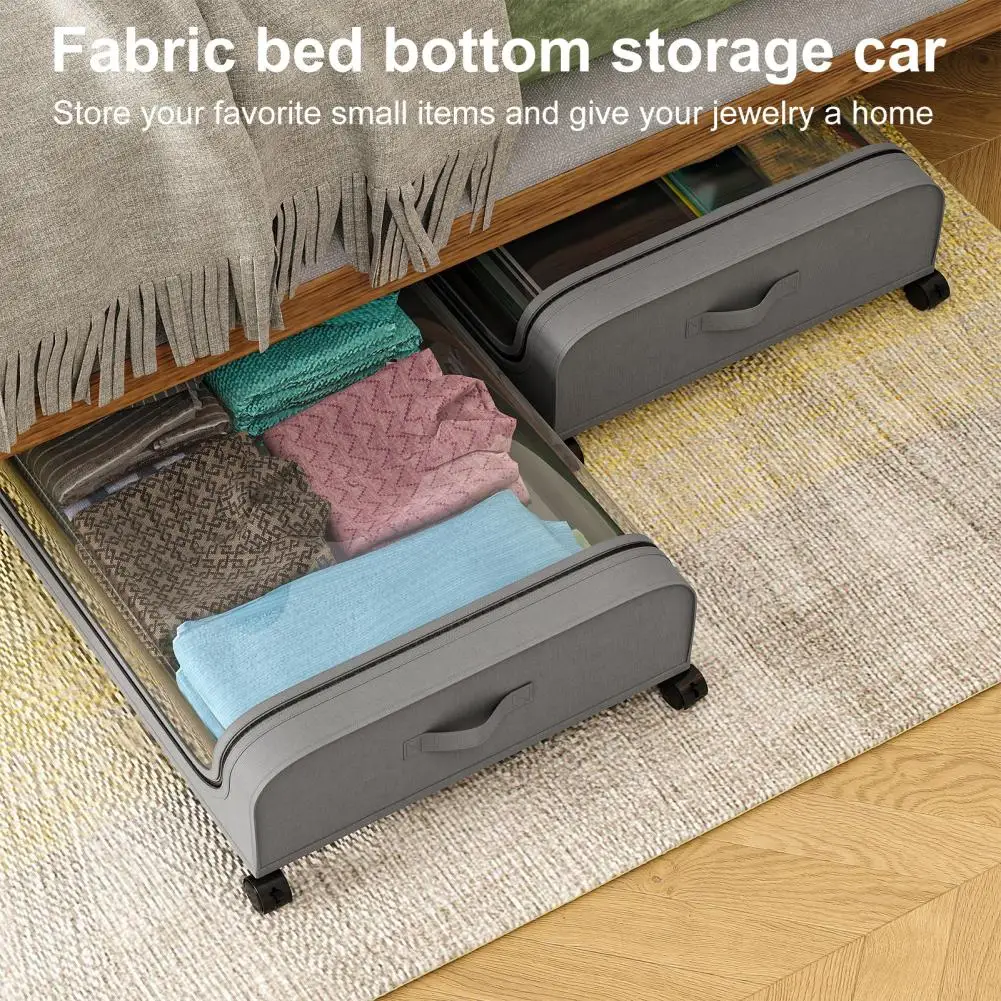 1 Set Clothes Storage Box Large Capacity Dust-proof Zipper Closure under Bed Clothes Storage Box with Wheel Home Supply
1 Set Clothes Storage Box Large Capacity Dust-proof Zipper Closure under Bed Clothes Storage Box with Wheel Home Supply