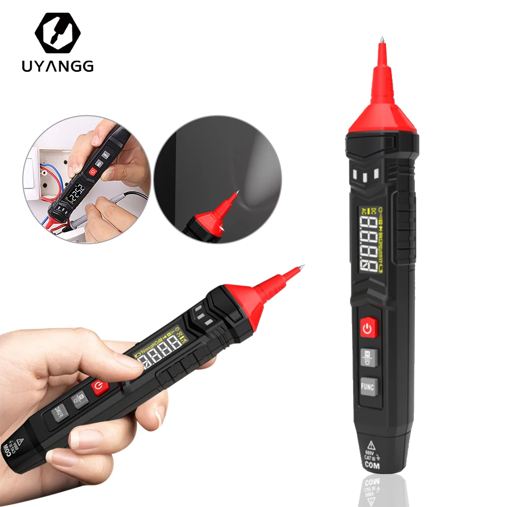 UYANGG Digital Pen Type Multimeter 4000 Counts DC AC Voltmeter Resistance Diode Capacitance Live Wire Tester Non-Contact Tester
UYANGG Digital Pen Type Multimeter 4000 Counts DC AC Voltmeter Resistance Diode Capacitance Live Wire Tester Non-Contact Tester