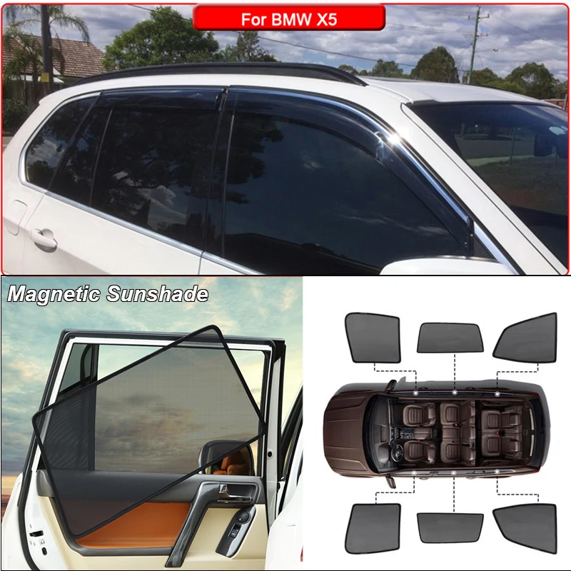 Car Interior Side Windows Magnetic Sun Shade UV Protection Ray Blocking Mesh Visor For BMW X5 2013-2018
Car Interior Side Windows Magnetic Sun Shade UV Protection Ray Blocking Mesh Visor For BMW X5 2013-2018