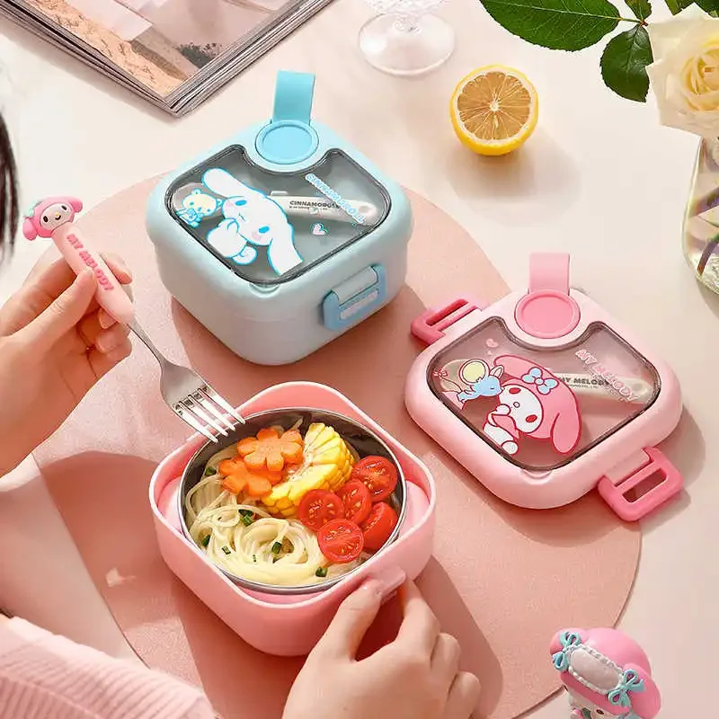 Sanrio Kawaii My Melody детский изолированный ланч-бокс Cinnamoroll аниме мультфильм