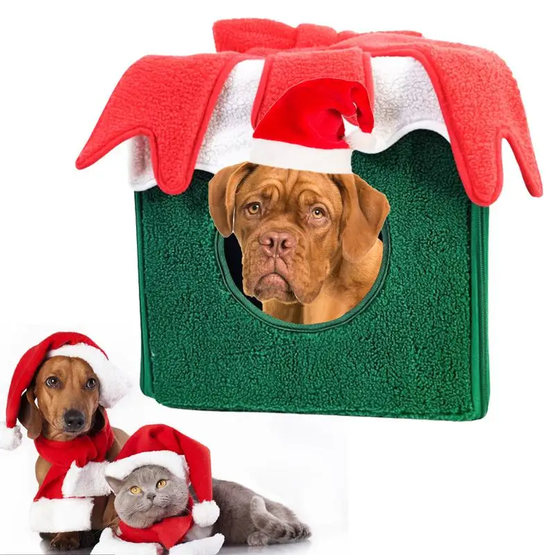 Christmas Cat Nest Winter Warm Pet Bed Kennel Closed Cattery Christmas Gift Box Soft Cat Bed Cat Sleeping Nest
Christmas Cat Nest Winter Warm Pet Bed Kennel Closed Cattery Christmas Gift Box Soft Cat Bed Cat Sleeping Nest