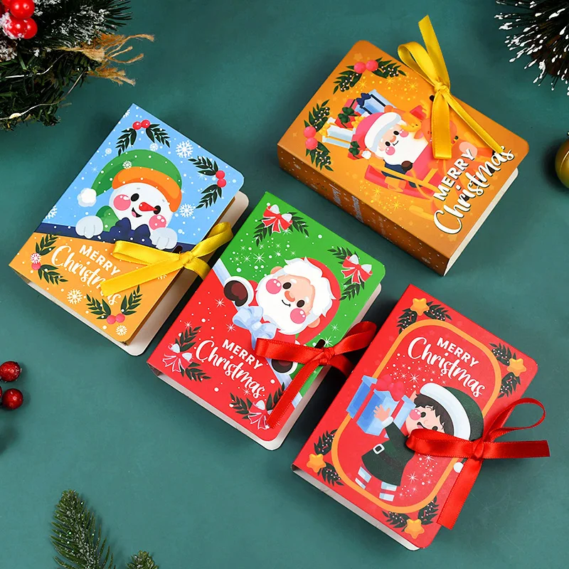 5pcs Book Shape Merry Christmas Candy Boxes Cartoon Santa Claus Gift Box Paper Packaging Bag Navidad New Year Party Favors Decor
5pcs Book Shape Merry Christmas Candy Boxes Cartoon Santa Claus Gift Box Paper Packaging Bag Navidad New Year Party Favors Decor